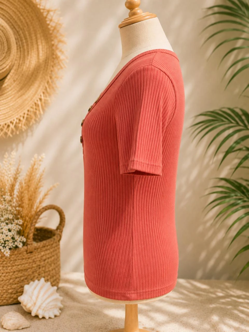 Camiseta la halle color ladrillo talla M – photo 2